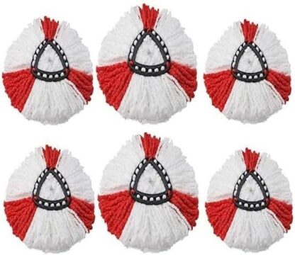 6x Replacement For Vileda Mop Heads Refill Turbo Microfibre Spin Mop Easy Wring