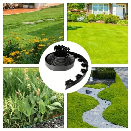 10m Lawn Border With 30 Plastic Stakes Garden Border For Paths, Driveways, Flowers And Plants - Image 9