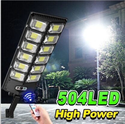 Commercial  504 LED Outdoor Dusk To Dawn Solar Street Light Road Lamp - Image 9