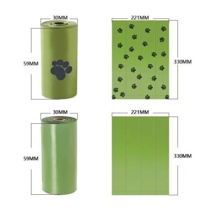 540 Bags High Quality Heavy Duty Large Biodegradable Dog Poo Bags Eco Poo Waste - Image 6