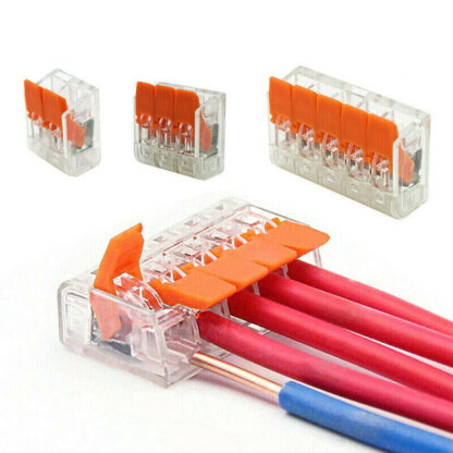 95x For Wago 221 Electrical Connectors Wire Block Clamp Terminal Cable Reusable- - Image 6