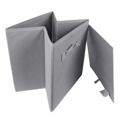 4 Pack Foldable Storage Box Foldable Canvas Drawer Organizer Fabric Cube - Image 4