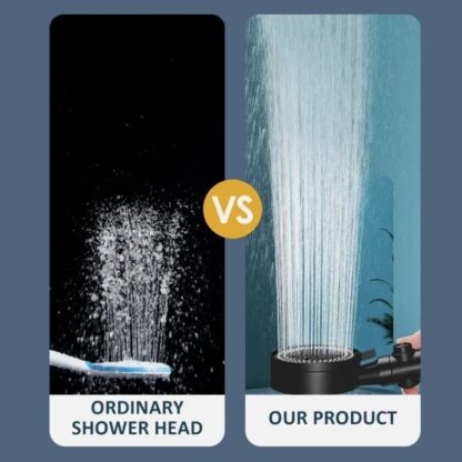 High Pressure Bath Shower Head 5 Mode Large Chrome Handset Heads Water Saving - Image 6