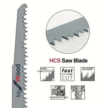 5 Pcs 240mm Sabre Saw Blades For Wood Sharp & Fast Cut S1531L For - Image 7