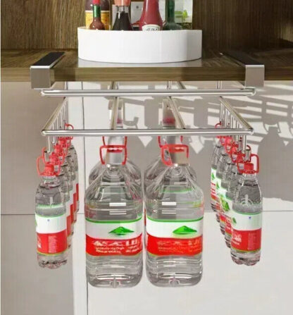 Under Shelf Storage Rack Home Kitchen Hanging Cabinet Cutting Board Organizer - Image 6