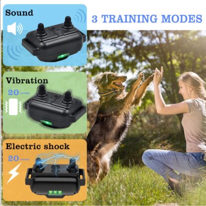 ElDog Pet Training Collar Rechargeable Waterproof Electric Shock Anti Bark R800m - Image 7