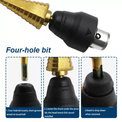 1 Set SDS Plus Drill Chuck Cover Replacement Fit For GBH2-26DFR Black - Image 5