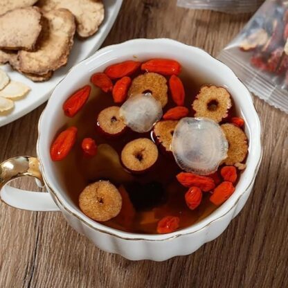 Kidney Tea Formula Ginseng Six Treasure Tea - Natural Chinese Traditional Herbal Ginseng Five Treasures Kidney Detox Cleanse Teabag For Men Women 20 Bags Per Pack - Image 8