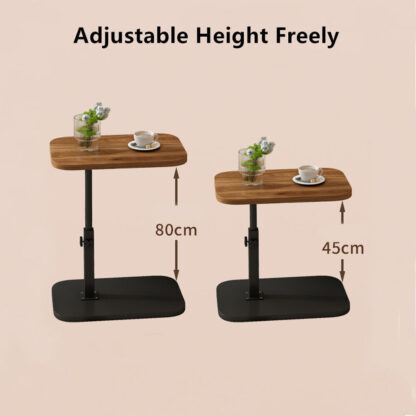 Adjustable C-Shaped Sofa Side End Table Coffee Laptop Table Living Room Bedroom - Image 10