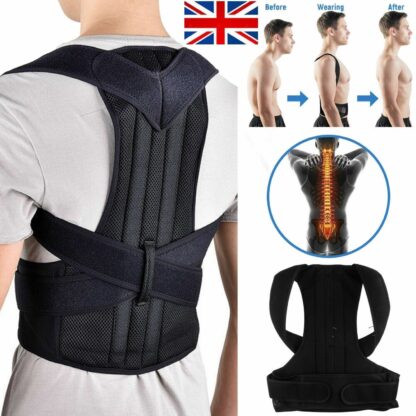 Adjustable Posture Corrector Back Brace Men Women Lumbar Shoulder Support Belt - Image 10