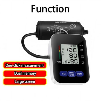 Multifunctional Home Blood Pressure Monitor With Cuff, Records 99 Measurements And Tracks Heart Rate - Image 4