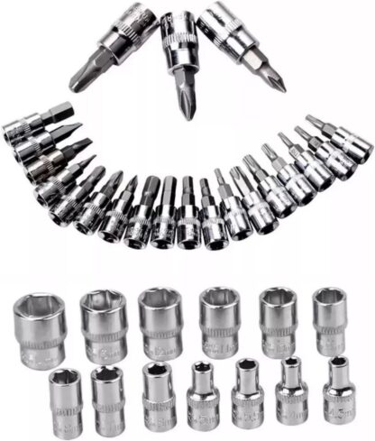 46PCS 1-4 Socket Wrench Screwdriver Bits Ratchet Driver Kit Repairing Tool Set - Image 10