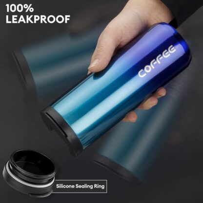 Thermal Travel Coffee Mug Cup Hot Warm Insulated Drinks Thermal Flask UK - Image 5