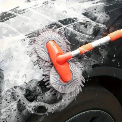 Microfiber Mop Wash Kit Telescopic Car Cleaning Brush With 4 Replacent Header - Image 6