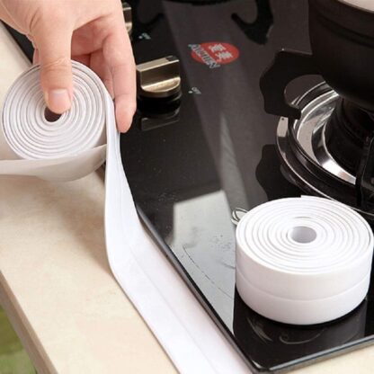 1-3X WATERPROOF SEALING TAPE ADVE WHITE BATHROOM KITCHEN LEAK PVC 22MM X 3.2MHESI - Image 6