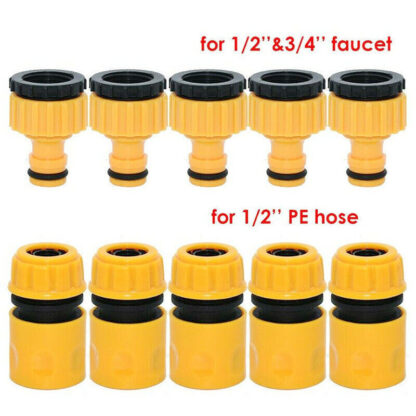 10Pcs-Set Garden Car Water Hose Pipe Tap Adapter Connector & Fitting Hosepipe UK - Image 8