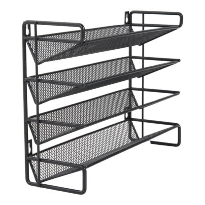 4 Tier Metal Spice Rack Kitchen Countertop Cupboard Spice Herb Jar Storage Shelf - Image 6