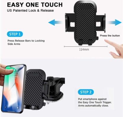Universal Car Mobile Phone Holder Windscreen Dashboard GPS Stand Cradle UK - Image 6