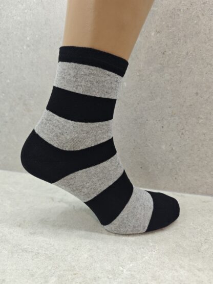 Womens Colourful Striped Socks Pack Of 6 12 24 Pairs - Image 2