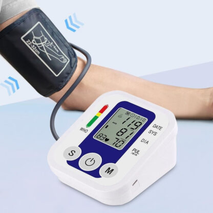 Multifunctional Home Blood Pressure Monitor With Cuff, Records 99 Measurements And Tracks Heart Rate - Image 4