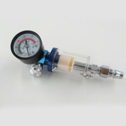 Mini Air Pressure Regulator Gauge Spray Gun & In-Line Water Trap Air Filter - Image 5
