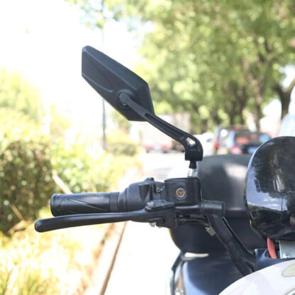 2x Bicycle Bike Handlebar Rear View Mirrors Rearview Rectangle Cycle Back Mirror - Image 6
