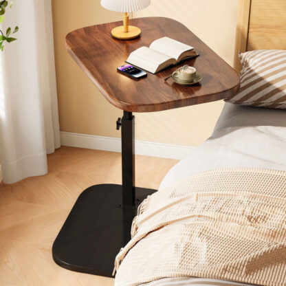 Adjustable C-Shaped Sofa Side End Table Coffee Laptop Table Living Room Bedroom - Image 4