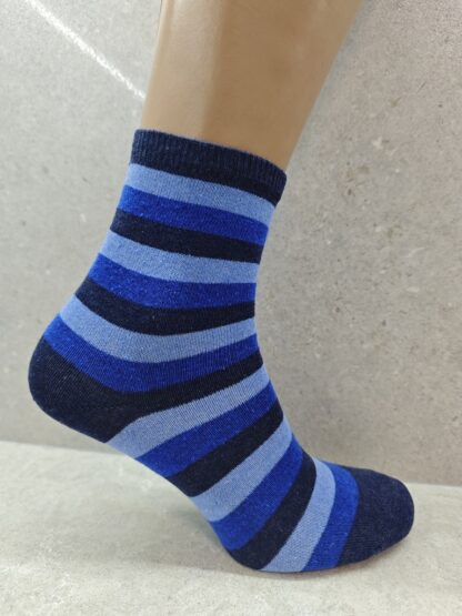 Pack Of 6 12 24 Pairs  Womens Colourful Striped Socks - Image 5