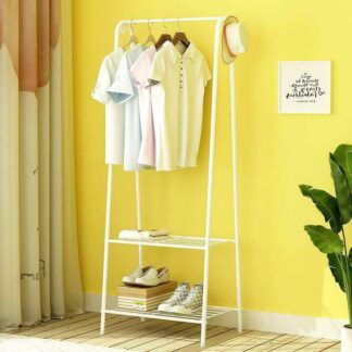 Heavy Duty Metal Clothes Rod Shoe Storage Clothing Rack Hanging Display Rack