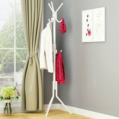Coat Stand Coat Hat Jacket Umbrella Floor Standing Rack Clothes Hanger Hooks UK - Image 2