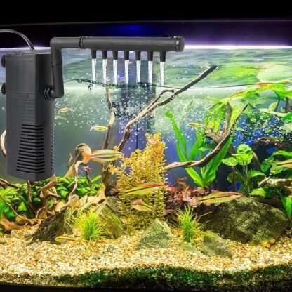 3 In1 Aquarium Fish Tank Filter Water Internal Purifier Filter Oxygen UK - Image 9