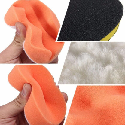 12pcs 3Buffing Waxing Polishing Sponge Pads Kit Set For Car Polisher Drill UK - Image 6