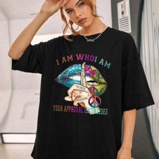 Ladies Oversized Whishper Words Of Wisdom Short Sleeves T Shirt Top