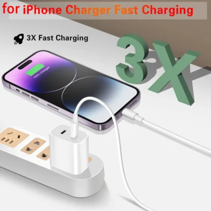 40W PD Charger Dual USB C Quick Charger QC4.0 QC3.0 PD 4.0 USB Type C Fast Charger for iPhone 15 14 13 Xiaomi Phone Wall Adapter - Image 2