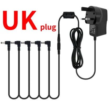 5-way Electric Guitar Effect Pedal Power Supply Accessories Cables Adapter Daisy Chain Wire 9V DC 1A US EU UK JP AU Plug Pod - Image 9