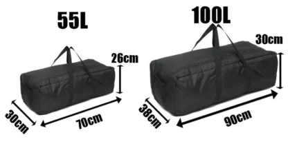 150L 100L 55L Travel Handbag Gym Bag Outdoor Men's Black Large Capacity Fitness Weekend Overnight Waterproof Sport Bags  X411D - Image 13