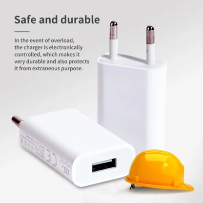 20Pcs Universal 5V 1A USB Wall Travel Charger Head Power Adapter Portable  EU Plug  Charging  For Mobile Phone MP3 7 8 Xs - Image 17