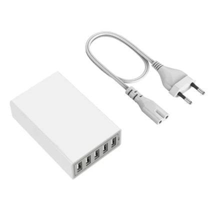 5 Ports USB Charger Desktop Charging Station 40W Smart Charger Adapter for Smart Phone iPhone 15 14 Samsung S23 S22 Xiaomi - Image 12