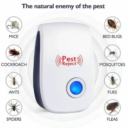 EU/US/UK Plug Electric Ultrasonic Pest Repeller Anti Mosquito Rodent Control Indoor Bug Cockroach Insect Killer Zapper Repellent - Image 3