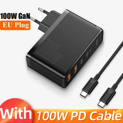 Baseus GaN Charger 100W PD QC USB Fast Charger Type C Quick Charging USB C Phone Charger for iPhone 15 14 13 12 Pro Max Macbook - Image 7