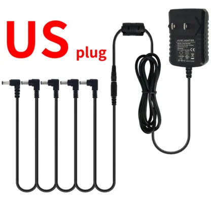 5-way Electric Guitar Effect Pedal Power Supply Accessories Cables Adapter Daisy Chain Wire 9V DC 1A US EU UK JP AU Plug Pod - Image 10