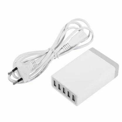 5 Ports USB Charger Desktop Charging Station 40W Smart Charger Adapter for Smart Phone iPhone 15 14 Samsung S23 S22 Xiaomi - Image 14