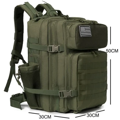 45L Tactical Backpack survival Bag Hunting MOLLE Backpack GYM For Men EDC Outdoor Hiking Rucksack Witch Bottle Holder - Image 20