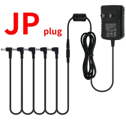 5-way Electric Guitar Effect Pedal Power Supply Accessories Cables Adapter Daisy Chain Wire 9V DC 1A US EU UK JP AU Plug Pod - Image 11