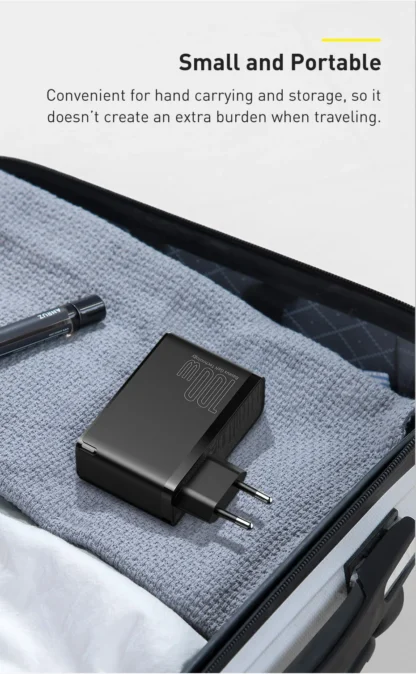 Baseus GaN Charger 100W PD QC USB Fast Charger Type C Quick Charging USB C Phone Charger for iPhone 15 14 13 12 Pro Max Macbook - Image 21