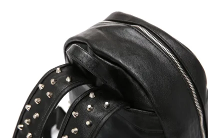Fashion Rivet Backpack Men Alligator PU Leather Men's Backpacks Laptop Bag Rock Hip-Hop Travel Backpack Male Student School Bag - Image 15