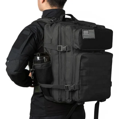45L Tactical Backpack survival Bag Hunting MOLLE Backpack GYM For Men EDC Outdoor Hiking Rucksack Witch Bottle Holder - Image 28