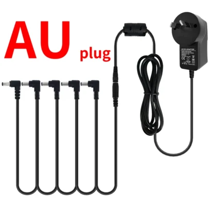 5-way Electric Guitar Effect Pedal Power Supply Accessories Cables Adapter Daisy Chain Wire 9V DC 1A US EU UK JP AU Plug Pod - Image 8
