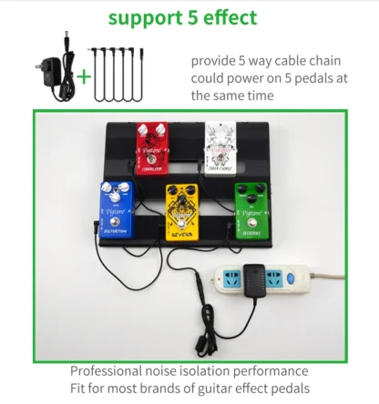 5-way Electric Guitar Effect Pedal Power Supply Accessories Cables Adapter Daisy Chain Wire 9V DC 1A US EU UK JP AU Plug Pod - Image 18