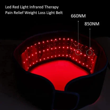 Red ＆Infrared Light Therapy Belt 850nm 660nm LED Beauty Devices fo Wrap Burn Fat Face Wrap Slimming  Waist Heat Pad Full Body - Image 3